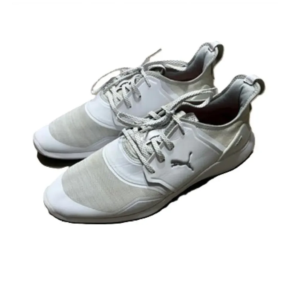 PUMA Men's Ignite Nxt Lace spikeless Golf Shoe White US 11 BM1